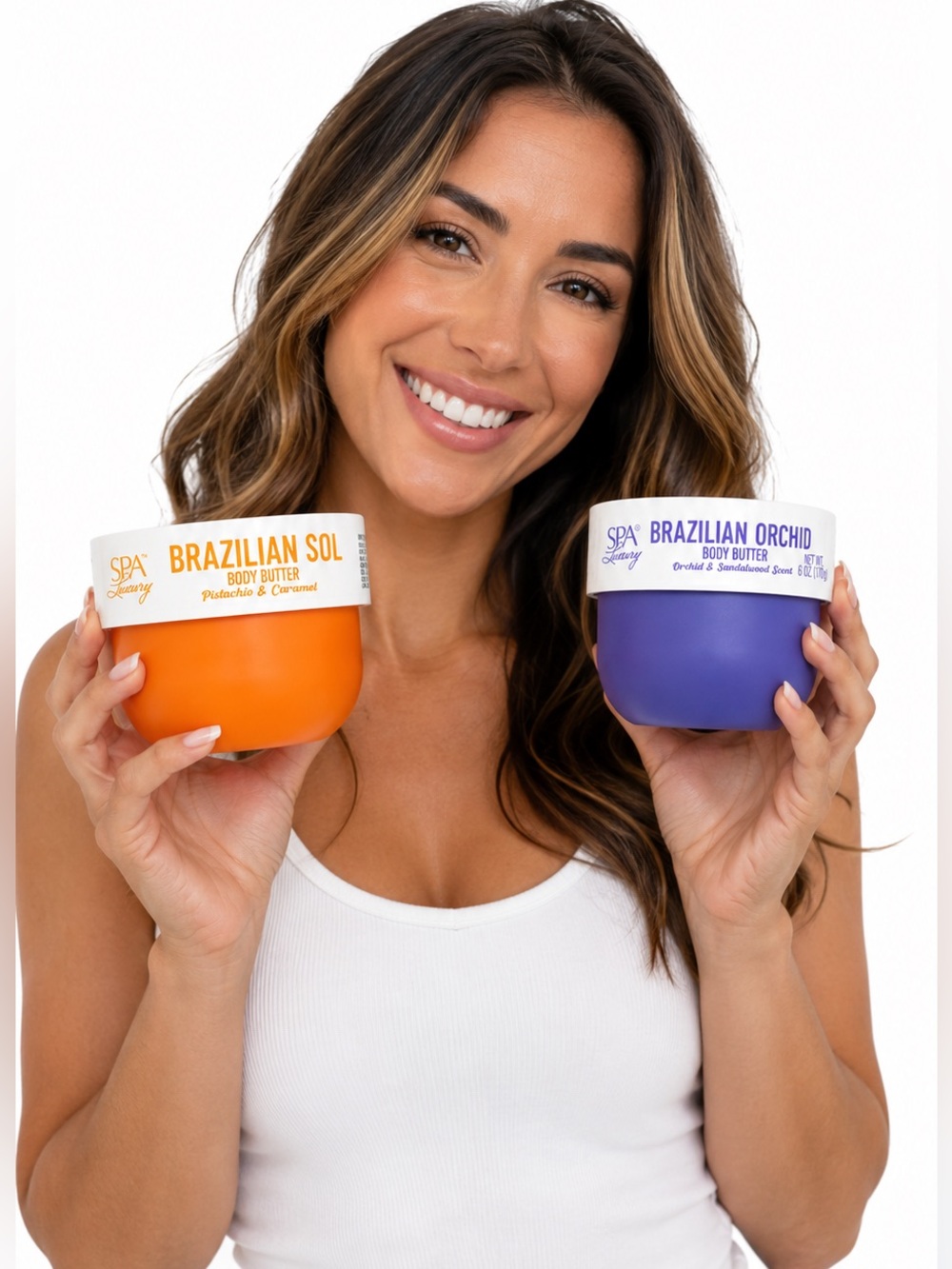 2 Set Spa Luxury Brazilian Body Butter 6 oz Sol & Orchid NEW